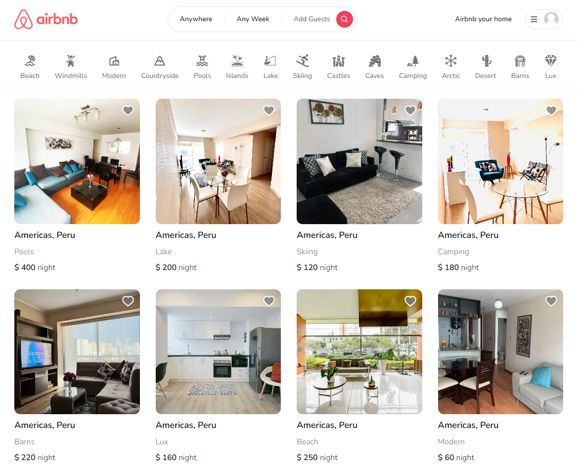 Airbnb Clone